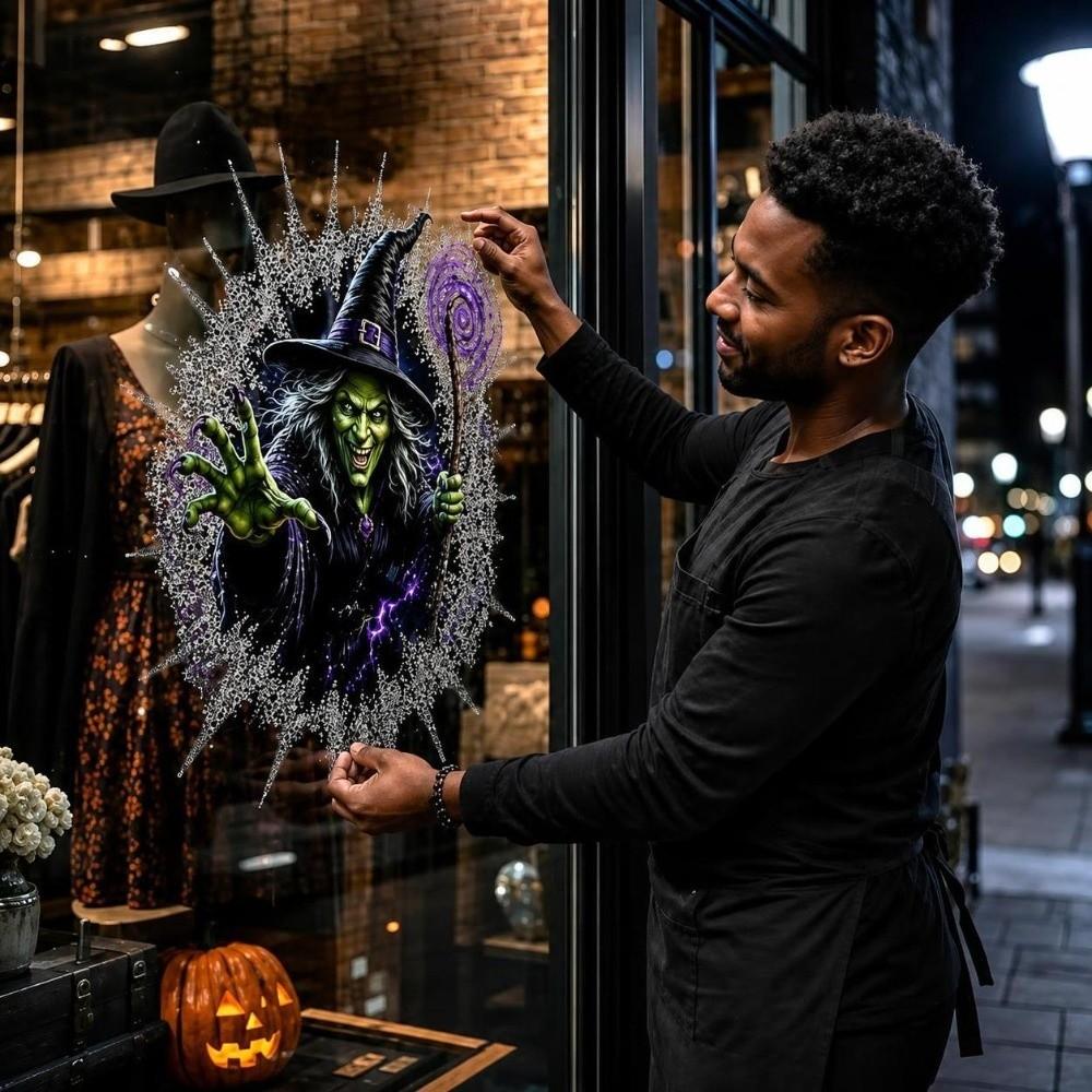 Spooky Ghost Halloween Ghost Window Cling Static Cling Glass Decoration Decoration