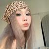 Thin Headband Leopard Print Neckerchief Fashionable Hairband  Women