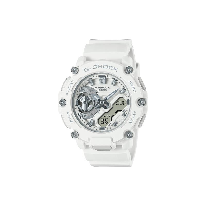 Casio G-SHOCK 200 метров водонепроницаемость кварцевый механизм ремешок из смолы японские и корейские часы женские часы белый циферблат GMA-S2200M-7AJF