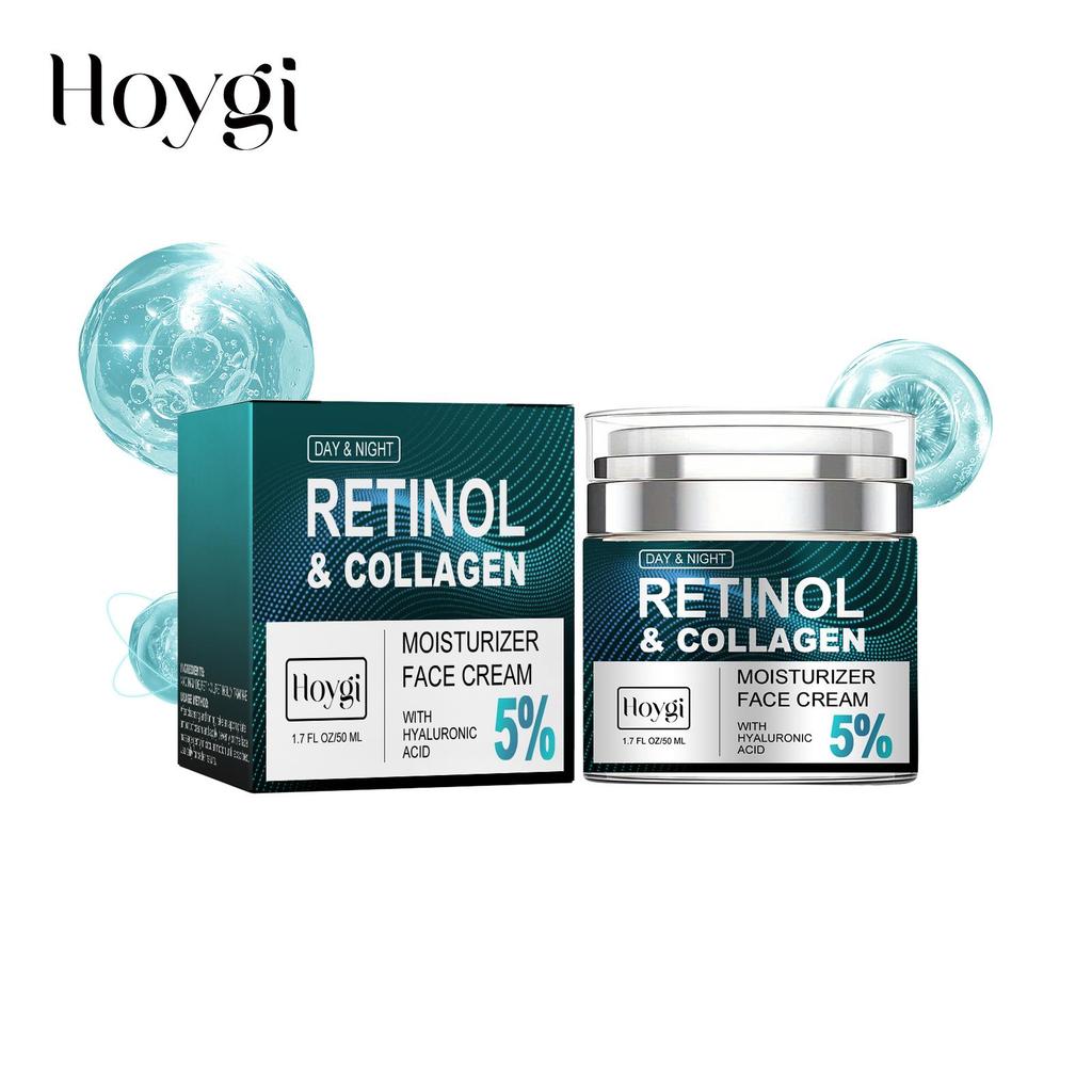 Крем для лица с коллагеном, содержащий ретинол и гиалуроновую кислоту, дневной и ночной антивозрастной увлажняющий крем для лица