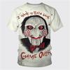 Модная футболка с 3D-печатью Billy The Billy Is A Puppet - Saw, с узором в стиле хоррор, аниме, для женщин и мужчин