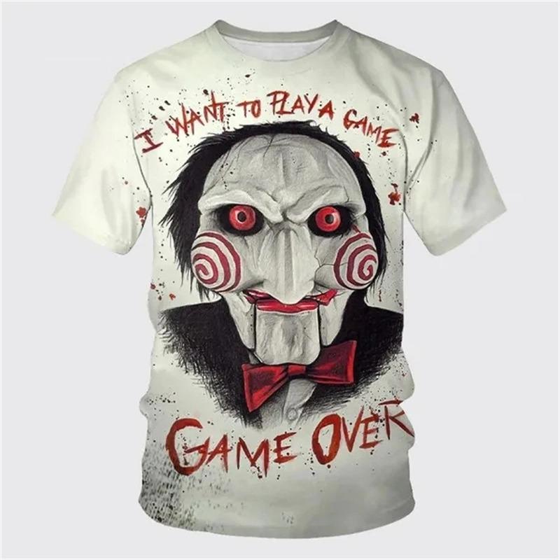Модная футболка с 3D-печатью Billy The Billy Is A Puppet - Saw, с узором в стиле хоррор, аниме, для женщин и мужчин
