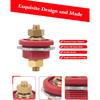 Thru Panel Battery Terminal Connector Premium High Current, 2 Pcs 3/8in Thru Panel Battery 250A Positive Negative Junction Stud Post for Cars RVs