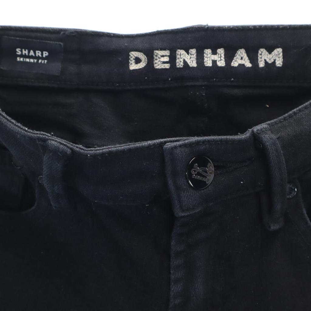 DENHAM зауженные брюки W26 черные стрейч Женские Б/У