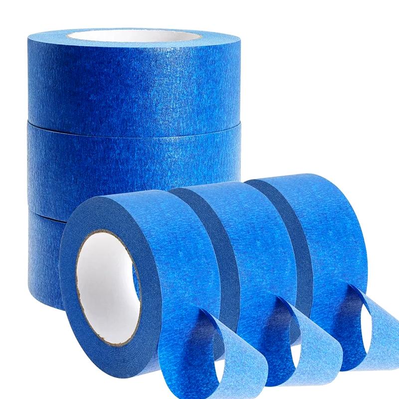 2/6/10Roll Paint Tape Blue Multi-surface Construction Masking Easy Removal Security Wall Painting 20M/Roll Home