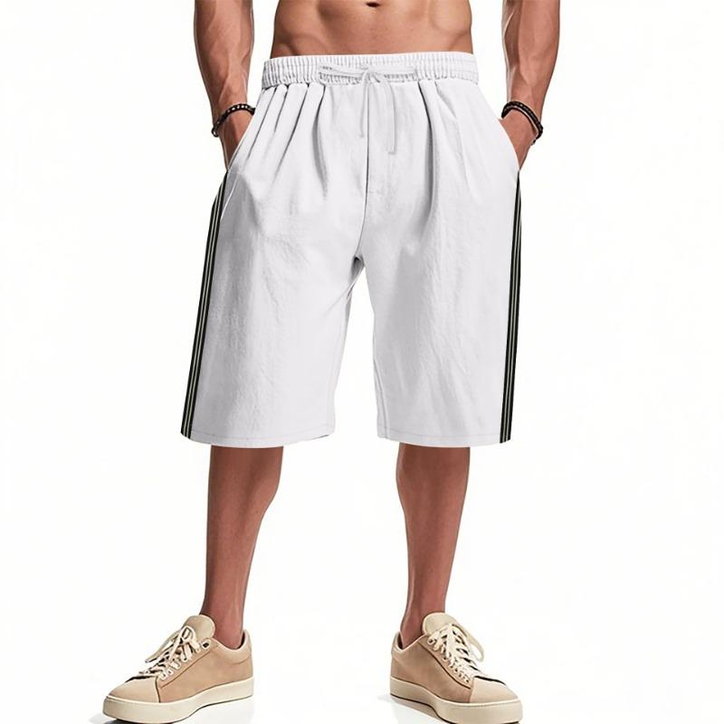 Летние мужские повседневные шорты для пляжного спорта, простые трендовые брюки для бега, длина 5/4, мужские