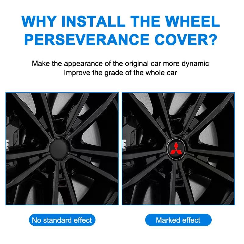 Car Wheel Hub Center badge Caps Rims Wheel Covers For Mitsubishi outlander Triton L200 ASX Mirage Pajero Eclipse Colt Lancer