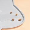 Silicone Pet Placemat Anti-slip Waterproof Feeding Pad Easy Cleaning Curled Edge Anti-spill Mat Pet Products Accessories