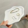 INS Jewelry Storage Tray Light Luxury Cloud Shape Tray Cake Snack Dessert Tray  Birthday Gift