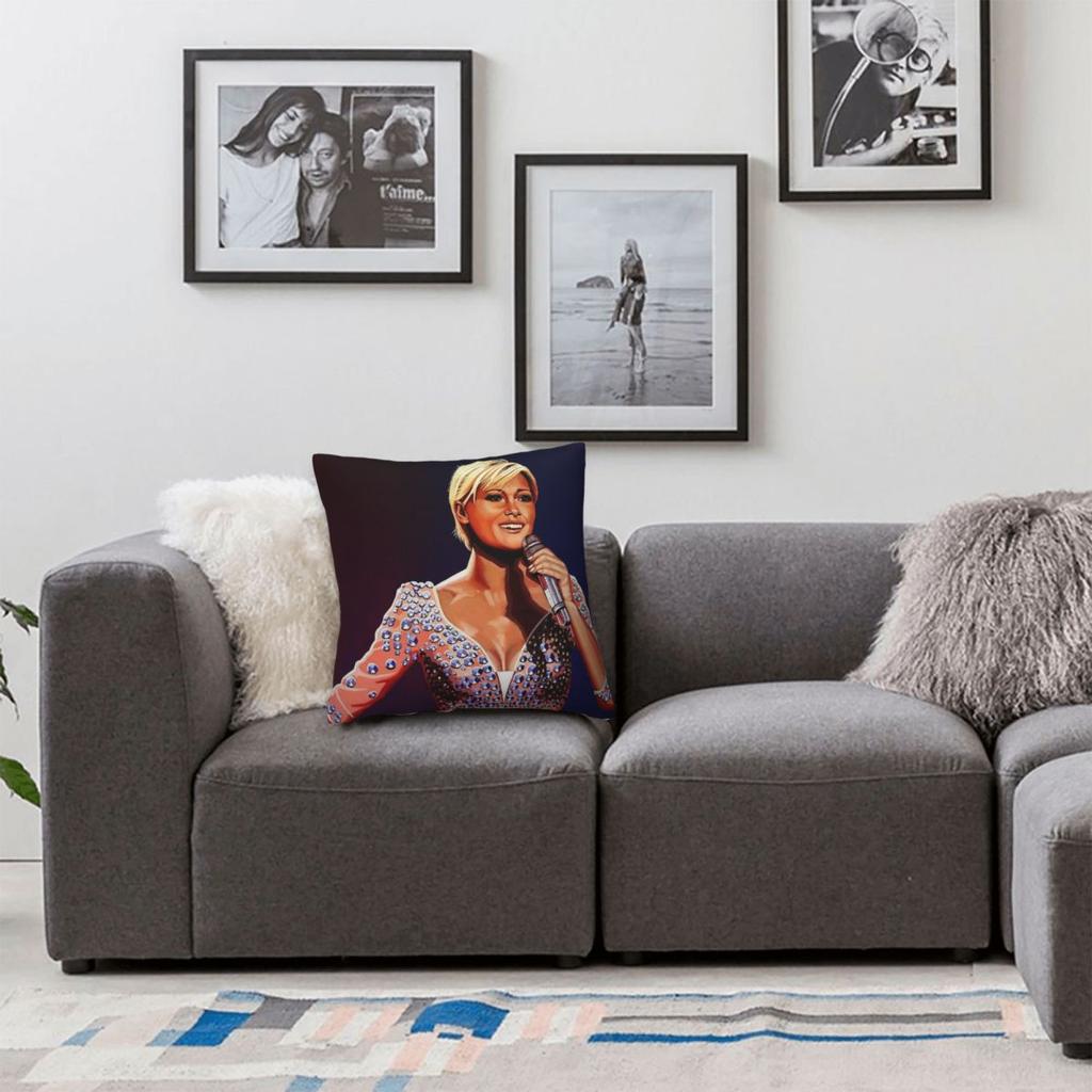 Helene Fischer 2 Pillowcase Polyester Linen Velvet Printed Zip Decor Throw Pillow Case Bed Cushion Case