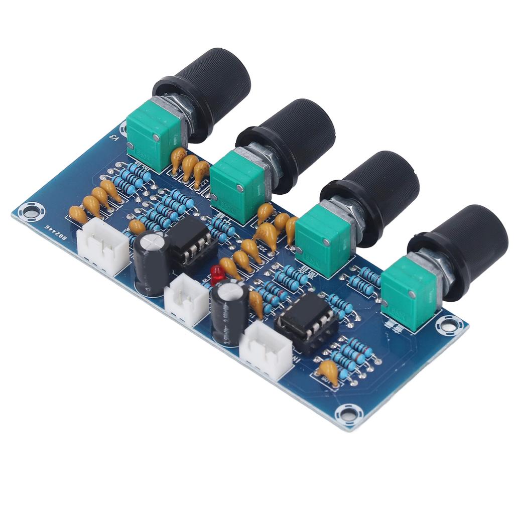 Preamp Module Dual Channel Preamplifier Tone Board for Digital Amplifier DC 12V‑24V