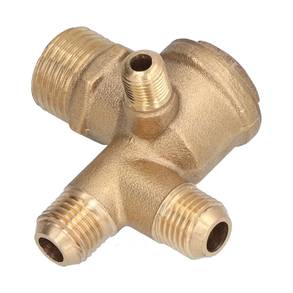 Компоненты для замены клапана воздушного компрессора Латунный 4-ходовой двойной трубный обратный клапан