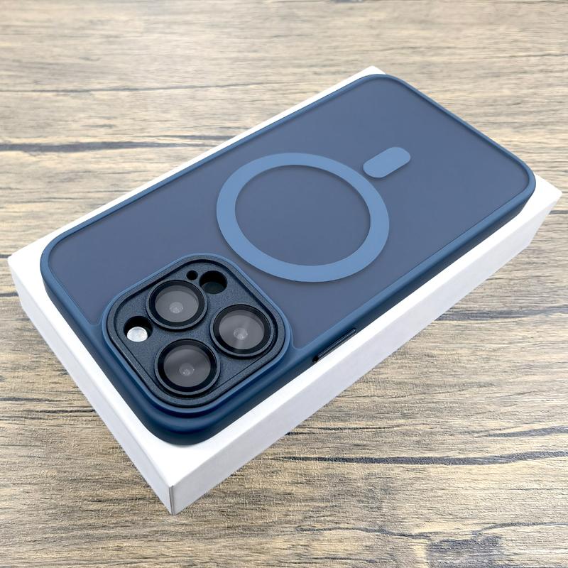 Роскошный матовый чехол для iPhone 16 15 14 13 12 11 Pro Max iPhone15 iPhone14 iPhone13 для Magsafe Magnetic Anti-Fingerprint Covers