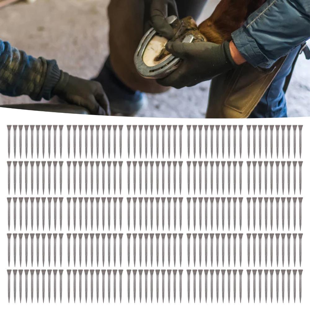 250pcs Portable Horseshoe Nails Durable Horse Shoe Nails Portable Horse Shoeing Tools Horse Lovers