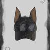 Solid Dog Ears Baseball Cap PU Sunshade Hat Multifunction Leather Baseball Cap  Spice Girl