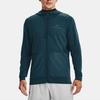 Under Armour Спортивная куртка с капюшоном Rush Series с логотипом, мужские топы, светло-серый, синий 1367770-413
