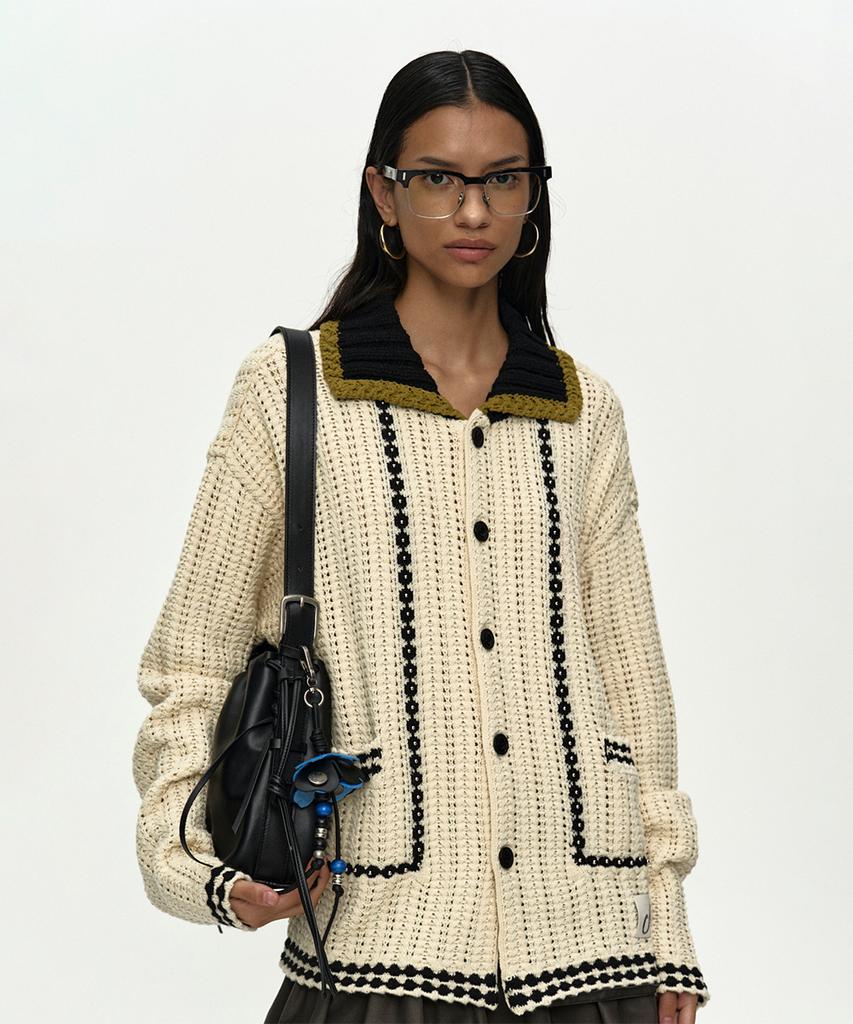 Adsb Andersson Bell Unisex New Fantasia Collar Cardigan Atb1414U(Ecru)