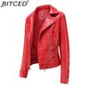BITCED Модная вязаная кожаная куртка для женщин с ремешками, трендовая одежда, повседневная куртка
