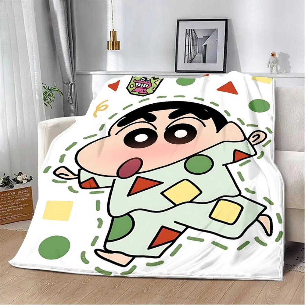 Crayon-ShinS chanS Printed Blanket Picnic Blankets Warm Blanket Soft and Comfortable Blanket Home Travel Birthday Gift