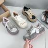 Fashion New Model Shoes for Women Thick Sole Adds Height Vulcanized Casual Shoes Anti-slip and Wear-resistant Casual Sports Shoes
