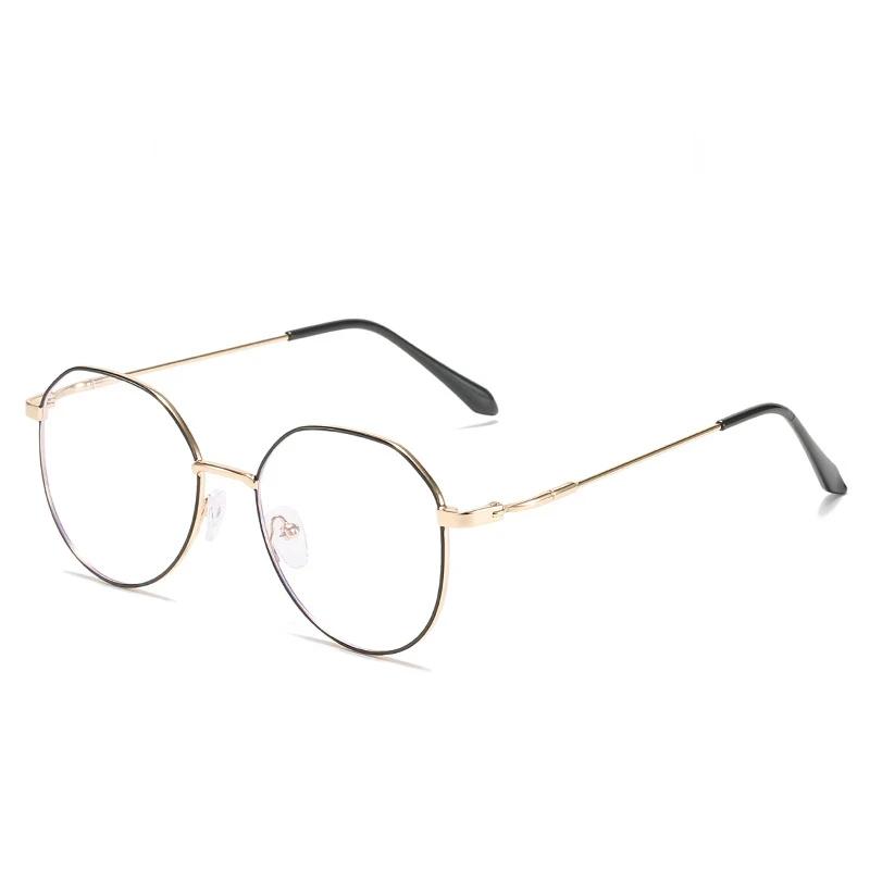 Metal Round Anti Blue Light Glasses Women Men Classic Square Eyeglasses Frames Transparent Computer Glasses  Feminino