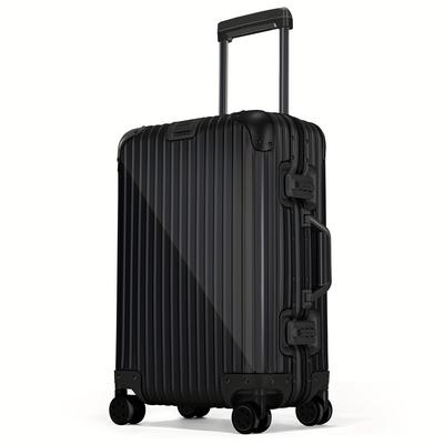 Полностью алюминиевый TSA Двойной для деловых поездок и школьных экскурсий M [Airmood] Чемодан, Сплав, Ручная кладь, Сумка для ручной клади, Большой, Легкий, Ударопрочный, Замок,