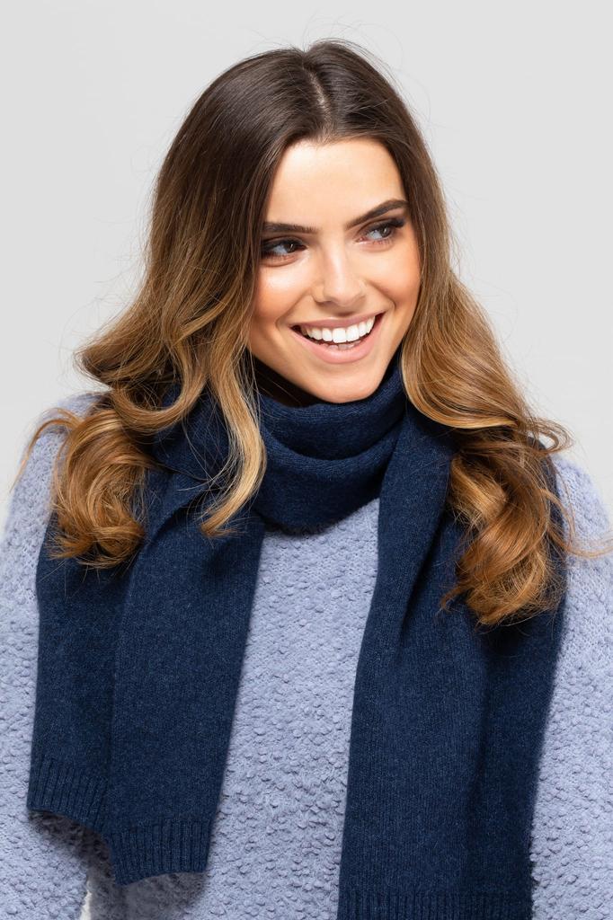 Scarf*02 Women' Winter Navy Blue Color