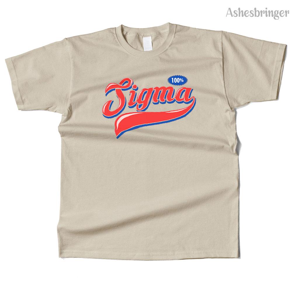 Unisexs Cotton 100 Sigma Graphic Funny T Shirt Street Casual Style Tee for Unisex and Women