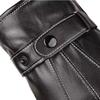 Thickened PU Leather Gloves Thermal Fleece Winter Gloves New Touch Screen Gloves  Skiing
