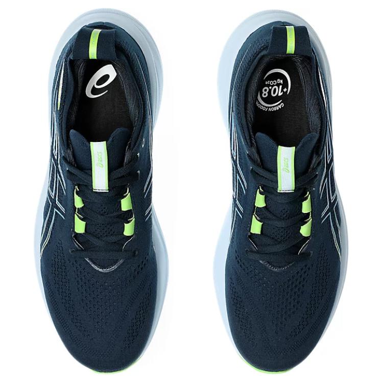 Asics Кроссовки мужские Gel Nimbus 26 4E Wide French Blue Electric-Lime 1011B796-400