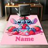 Custom Name Stitch Printed Carpet,Rug for Office Chair Living Room Bedroom Kitchen Room Decor Gifts.