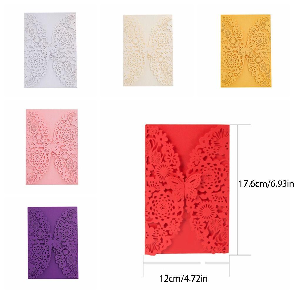 50pcs Decorative 3D Invitation Card Hollow Out Hollow Out Invitation Cards  Graduation