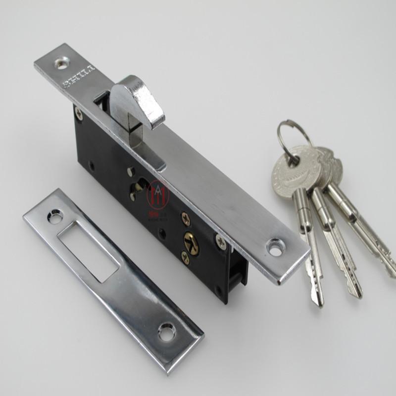 Strength Cross Key Hook Lock Shift Door Hook Lock Invisible Door Push Pull Shift Door Hidden Lock Alloy Frame Door Lock