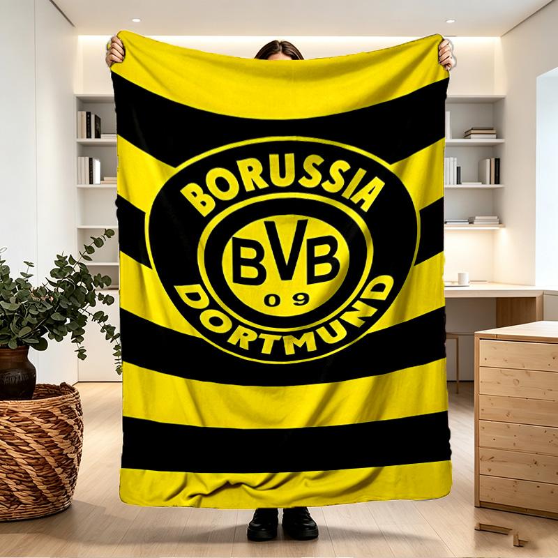 Borussia Dortmund Print Blanket - Soft & Comfortable, for Bedroom, Travel, Sofa, Home Decoration - Birthday Christmas Gift for Friend