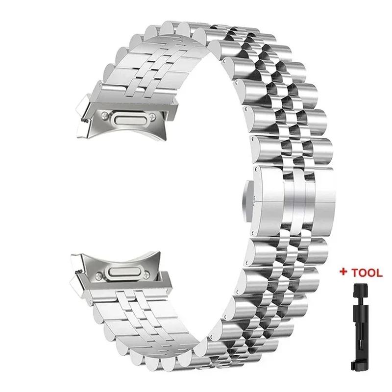 Металлический ремешок без зазоров для Samsung Galaxy Watch 7/6/5/4 40мм 44мм, металлический ремешок Quick Fit для galaxy watch 6 Classic 43 47мм 5Pro 45мм