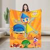 Inside Out 2 Cartoon  Blanket  Travel Office Flannel Throw Blanket For Outdoor Super Warm Custom Quality Bedspread