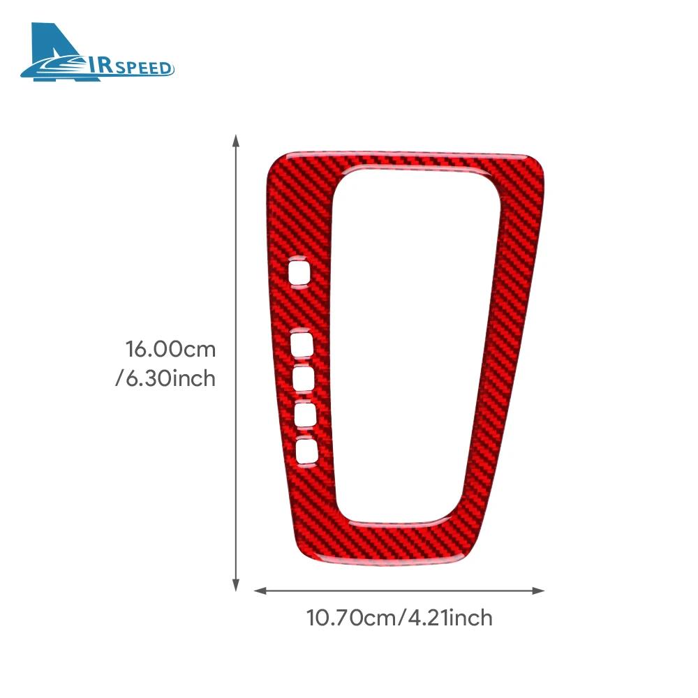 For Ford Focus SE 2015 2016 2017 2018 Real Soft Carbon Fiber Sticker LHD Car Gear Shift Panel Interior Trim Accessories