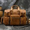 Ретро Мужская Повседневная Сумка Через Плечо Деловая Сумка-портфель из Коровьей Кожи Первого Слоя Настоящая Кожа Мужская Портативная Сумка на Косую Лямку 9407