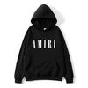 Осенняя Зимняя Флисовая Мужская Худи Amiri Свободного Кроя Модный Бренд