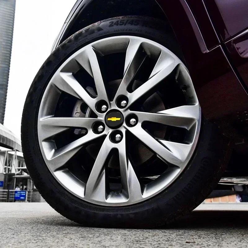 4 шт. Колпачок ступицы колеса автомобиля Наклейка для Chevrolet Colorado Cruze Spark Captiva Malibu Trax Aveo Camaro Автоаксессуары