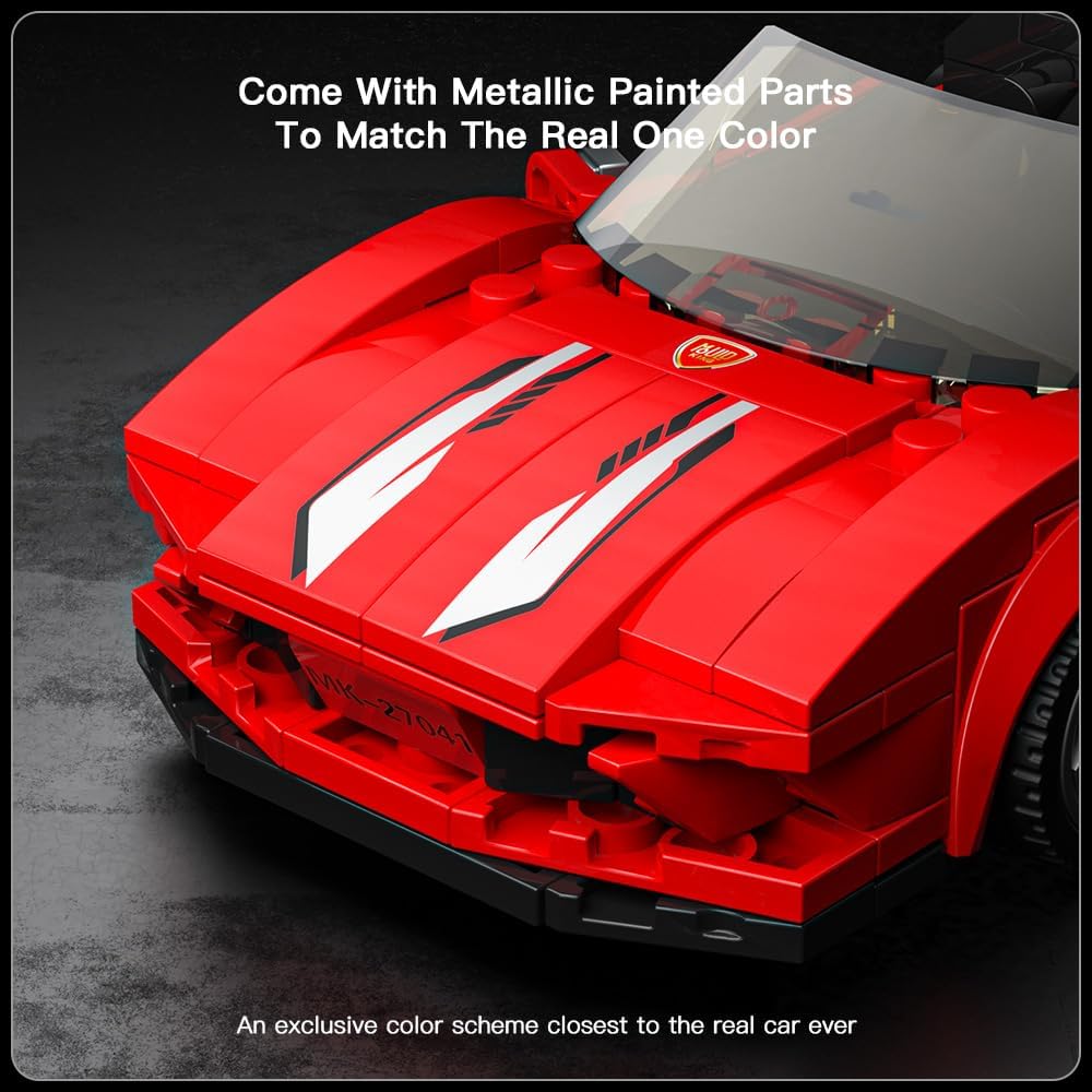 MOULD KING Speed Champion F8  Supercar 27041 Building Set Toy Collectible Model Car Block Children's Gift 8+(332 Pieces)