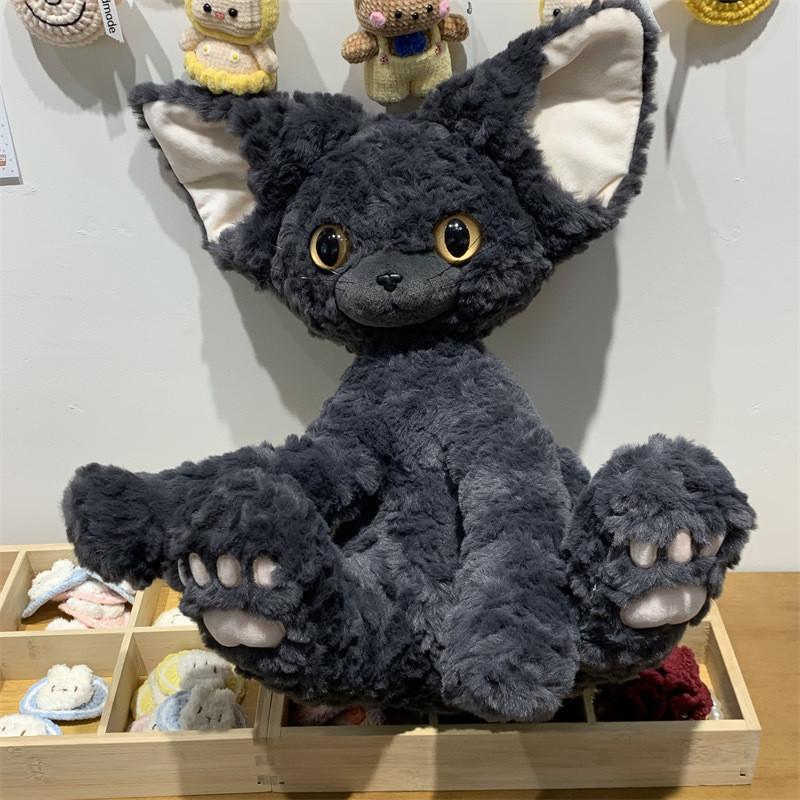 Devon Black Rex Cat Plush Toy Doll Pillows With Various Colored Eyes Girls Gift