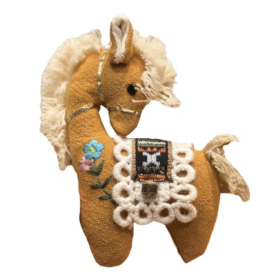 Брелок Подвеска для сумки Хлопок Лен Шарм Лошадь Винтаж Школьный Рюкзак Кольцо для ключей Портативные Аксессуары для сумки