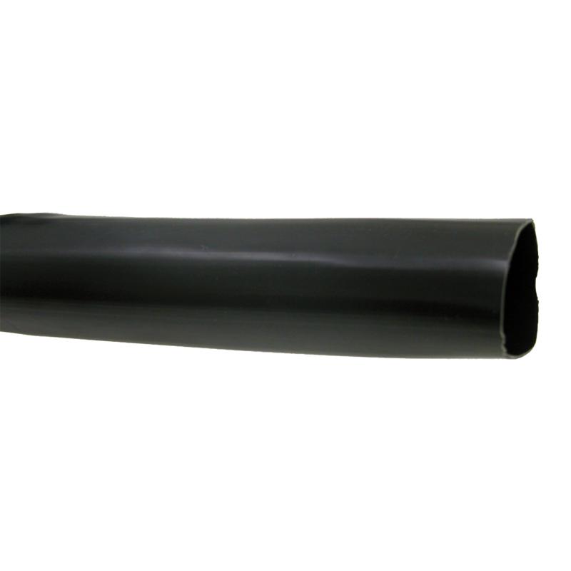 PVC insulating hose, black, inner diameter 12mm, wall 0.8mm, 10kV/, 25m