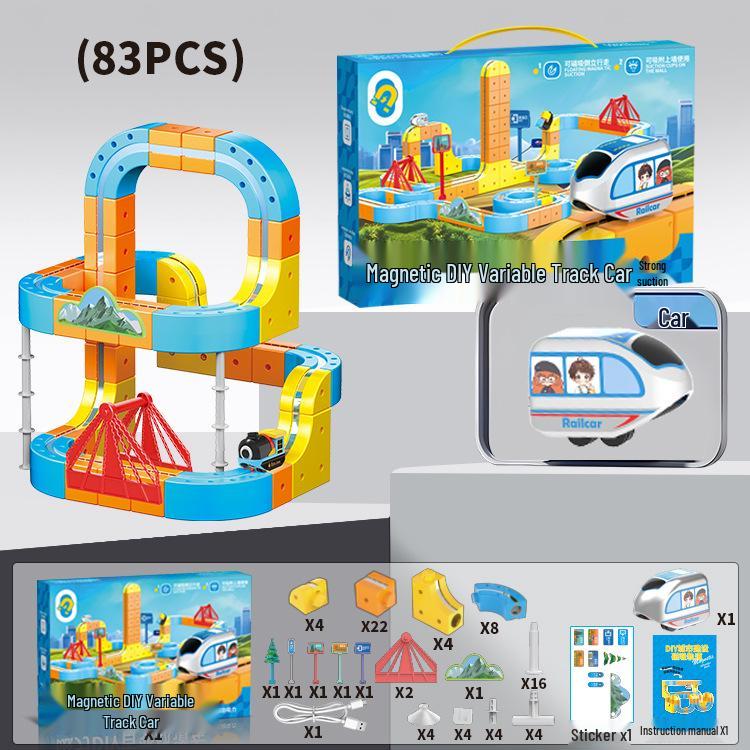 Магнитные антигравитационные строительные блоки: Игрушечная дорога для высокоскоростного поезда для детей