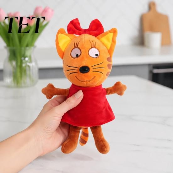 Мягкая набивная игрушка из ПП-хлопка, Семейный котенок, Плюшевая кукла, Животное, Мультяшный аниме-персонаж, Кукла для детей, Фигурка, Ролевая игра, Подарок на день рождения, Фанаты, Дети