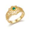 Women's New Fashionable Simple Niche Geometric Flower Ring Exquisite Light Luxury Vintage High-End Feel Ring