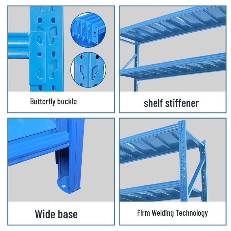 Lijiuho 4-Tier Steel Storage Shelf