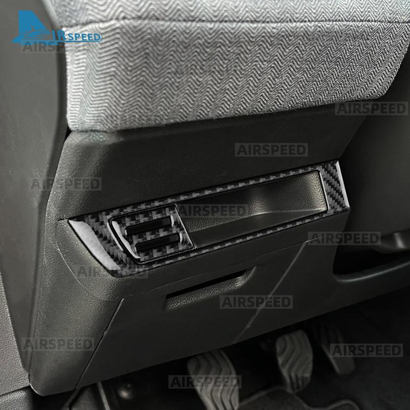 Real Soft Carbon Fiber Sticker Trim LHD For Renault Clio 5 MK5 2024 2025 Car Driver's Storage Box Frame