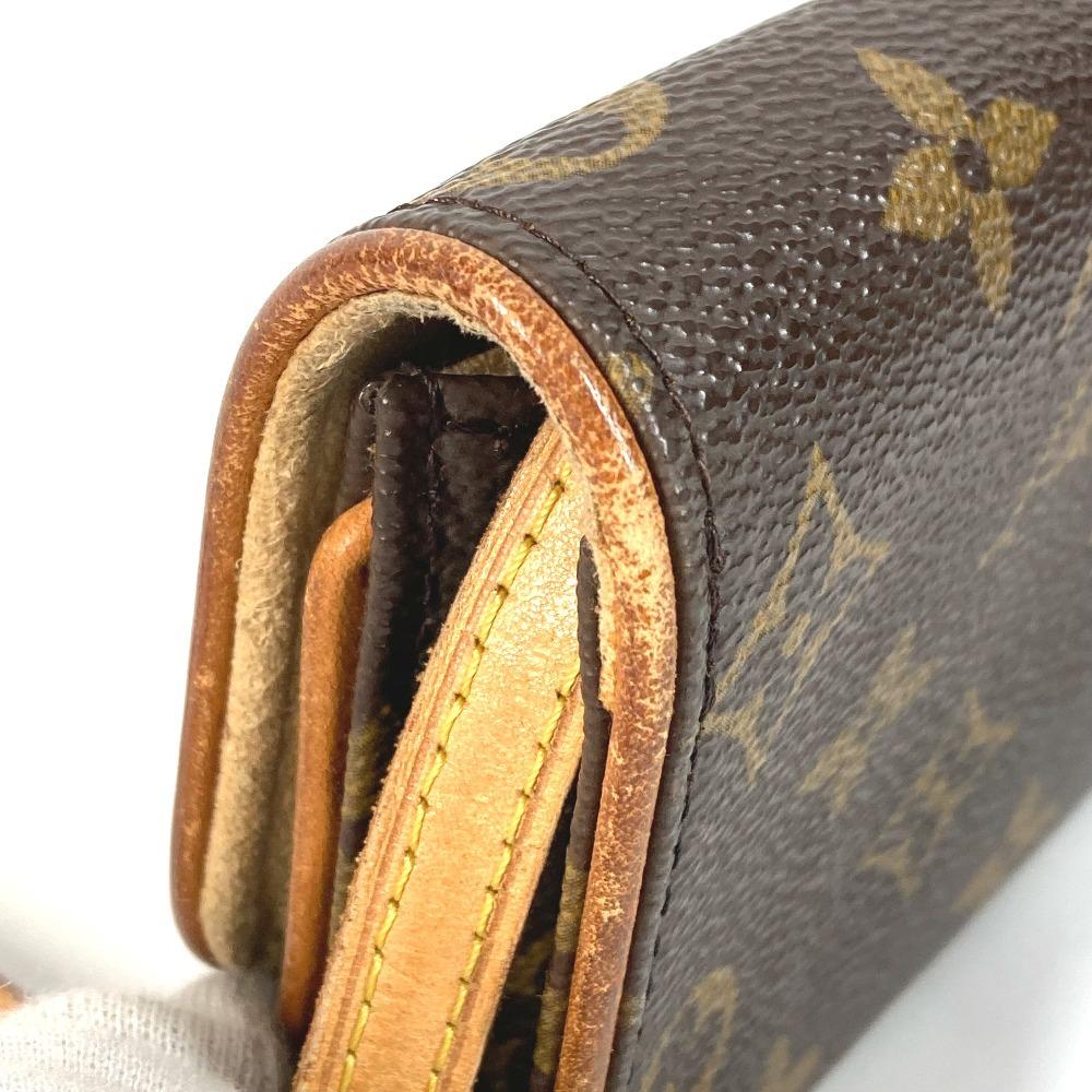Louis Vuitton M51854 Monogram Pochette Twin PM Crossbody Shoulder Bag